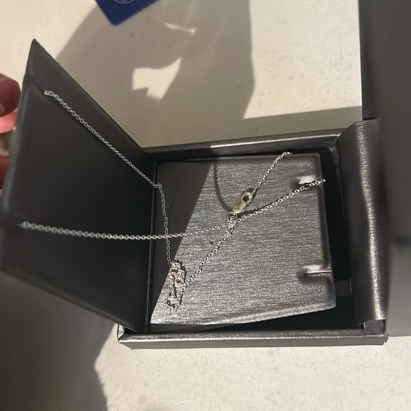 Amethyst Sleek Necklace in Silver - Picture 2 of 2